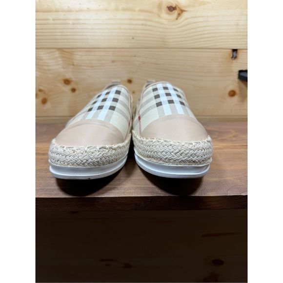 Tengyufly Leather Slip On Flat for Women's Fashion Sneakers Plaid Loafers Espadr - Picture 2 of 11
